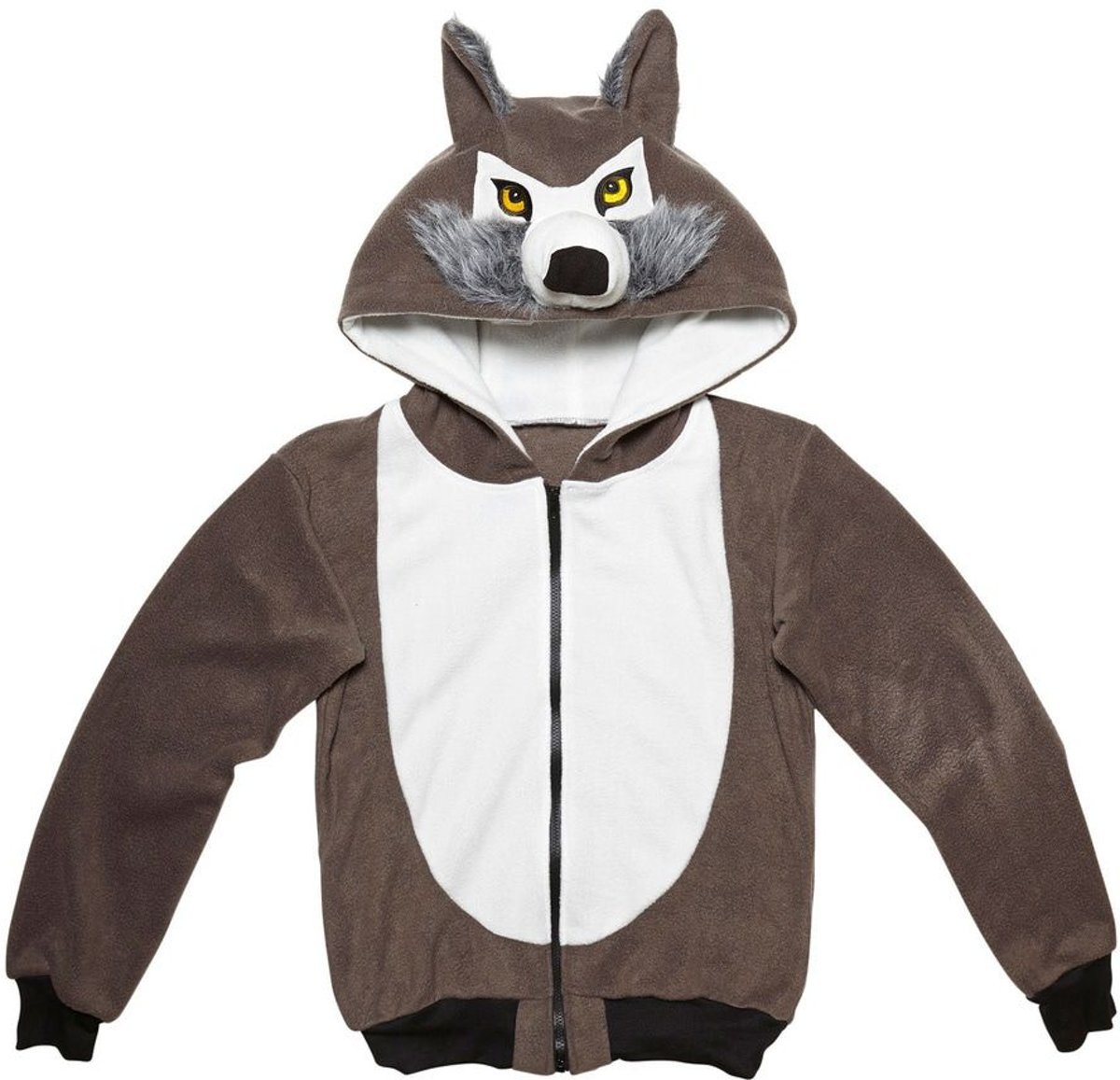 Wolf & Vos Kostuum | Cute Hoodie, Wolf Kostuum | Large / XL | Halloween | Verkleedkleding